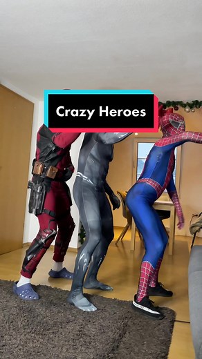 What’s going on here? 🤣 #deadpool #blackpanther #spiderman #funny #fyp #foryou #mrpoolcosplay