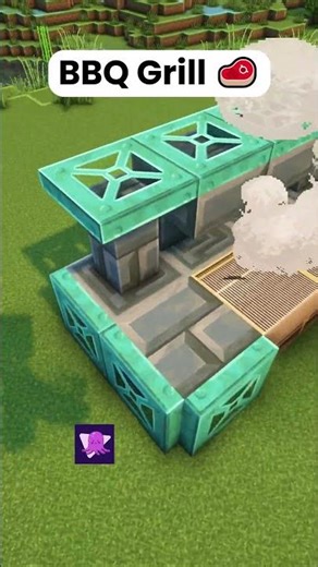 Minecraft BBQ Grill 🥩 #shorts