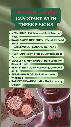 Don’t Ignore These 8 Thyroid Cancer Signs After 60 | Thyroid Cancer Signs
