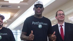 Former NBA player Dennis Rodman arrives in North Korea