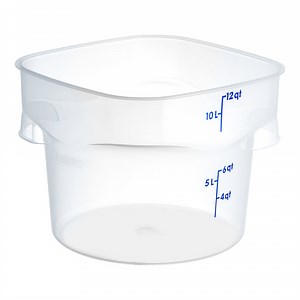 Cambro CamRounds™ FreshPro 12 Qt. Translucent Round Polypropylene Food Storage Container