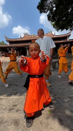 Behold a young martial art #talent of the Quanzhou Shaolin Temple: 5-year-old Wang Wenxuan fell in love with Shaolin kung fu a year ago and trains seriously with his teacher and peers. | China Plus Culture