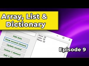Visual Basic Tutorial #9 | Arrays, Lists & Dictionaries