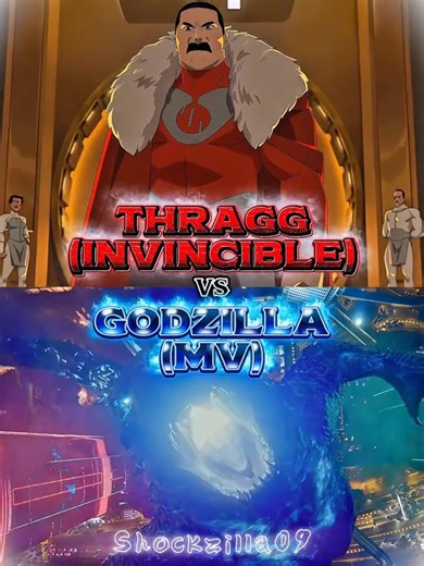 Thragg (Invincible) vs Godzilla (MV) |#invincible #godzillavskong #godzillakingofthemonsters #shorts