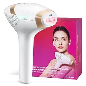 DermRays Laser Hair Removal for Women and Men, V4S for Skin Tone 1-5, Permanent Reduction in Hair Regrowth, The World's First FDA-cleared Home-use Wide-Angleﾠ810nm Laser Hair Removal Device.