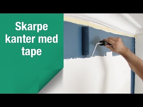 Sådan laver du skarpe kanter med to farver ved beskæring med tape