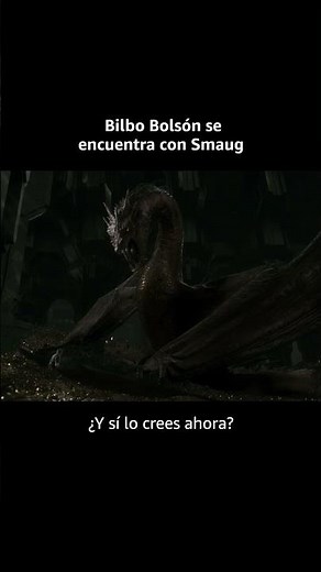 BILBO VS SMAUG EN EL HOBBIT 🐉🔥 #ElHobbit #ElSeñorDeLosAnillos #Smaug #Bilbo #PrimeVideo