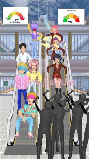 Low Vs High Cortisol Trend 😂 SAKURA #sakuraschoolsimulator #shorts #sakura #ytshorts