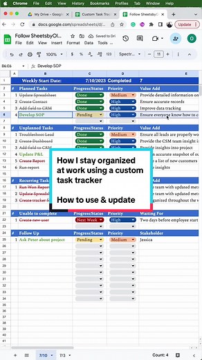 Stay Organized at Work with a Custom Task Tracker