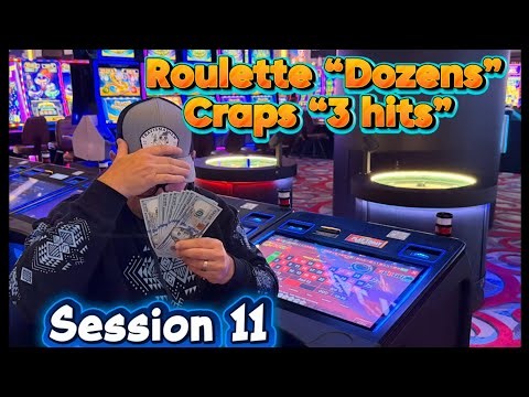 UNBEATABLE? ROULETTE DOZENS AND CRAPS 3 HIT STRATEGIES: #roulette #casino #crapsstrategy