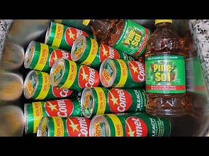 10 Cans of comet and 2 Pinesol, paste making, ♻️ recycling ♻️, and clean up