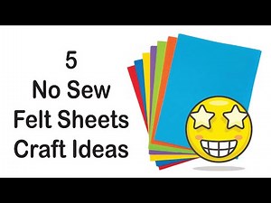 5 Fun FELT SHEET Craft Ideas | No Sew | @CraftStack