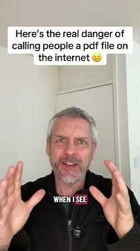 Here’s the real danger of calling people a pdf file on the internet