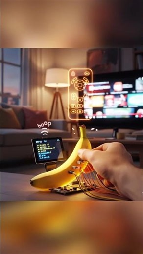 New Remote with Banana + Arduino 🍌📺
