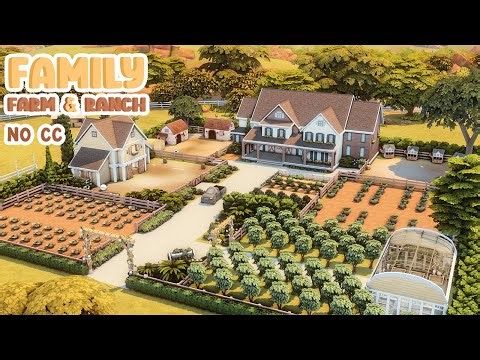 Huge Family Farm & Ranch 🐎 Sims 4 Speed Build