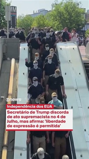 Ato supremacista branco marca comemorações do 4 de julho nos EUA
