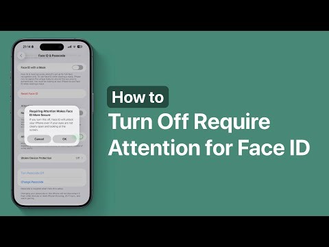 How to Turn Off Require Attention for Face ID on iPhone | Make Face ID Faster
