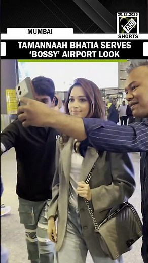 Tamannaah Bhatia makes stylish airport appearance in a chic bossy avatar