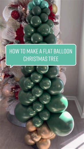 How to Make a Flat Balloon Christmas Tree Tutorial