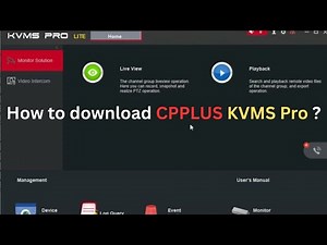 How to download cpplus kvms pro software | KVMS Pro | KVMS Pro Lite