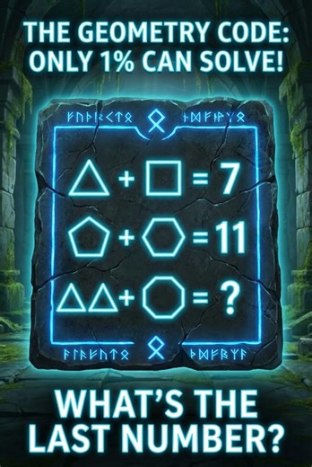 Can You Crack the Geometry Puzzle in 15 Seconds? ⏱️🧠 #puzzle #riddlejourney #brainchallenge