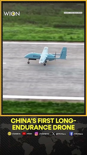 China's First Multi-Functional Long-Endurance Drone Successfully Completes Maiden Flight | Shorts