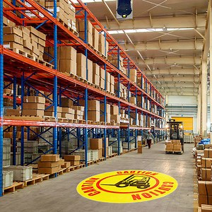 [Hot Item] LED 320W Switch or Motion Sensor Control Industrial Virtual Floor Warning Signs Projector