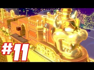 Super Mario 3D World - GOLD TRAIN OF GOLDEN COINS!!!!! Gameplay Walkthrough Part 11