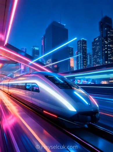Futuristic Maglev Train and Real Time AI Exploration