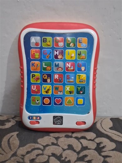 preloved toys on Instagram: "Winfun I-Fun Pad educational toy. It features three levels of play that teach letters, objects, shapes, spelling, sounds, and music. The colorful keypad provides hours of learning fun. It has a textured design that makes it easy for little hands to grip. The device includes volume adjustment. It is designed to be an engaging and entertaining way for children to learn. Price 1450"