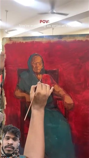 Rate my painting out 100✨live model painting#artvideo