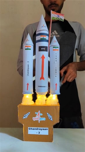 Chandrayaan 3 School Project #chandrayaan3 #rocket #experiment #sciencproject #schoolproject #shorts