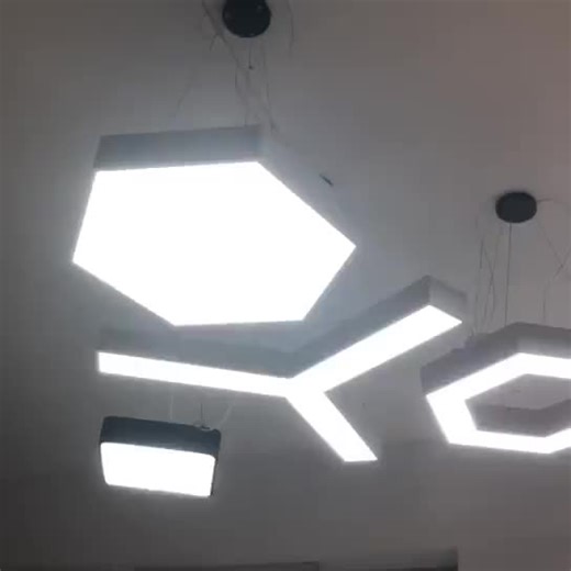 Jpungsun High Quality Hanging Linear Led Office Lighting Arrow Shaped Pendant Light Led Ceiling Light