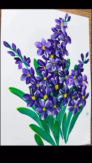 Easy Color Penting Flower Tutorial #shorts#shortsfeed