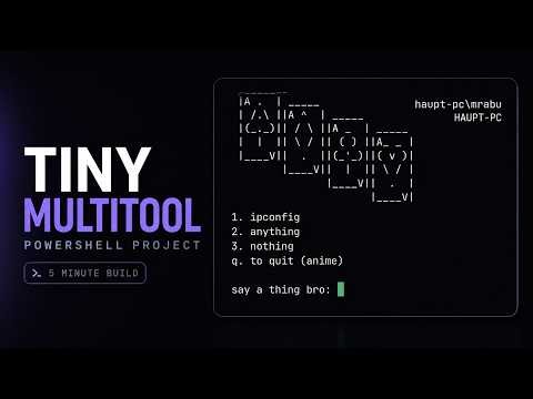 Making a Simple Terminal Tool with PowerShell