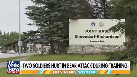 WOW: Two soldiers from the U.S. Army's 11th Airborne Division are recovering from injuries after being attacked by a brown bear during a training exercise in Anchorage, Alaska.The incident occurred on Thursday, while the soldiers were participating in a land navigation training event in the remote Arctic Valley area of Joint Base Elmendorf-Richardson (JBER). Anchorage Daily News: “The timing of the encounter is unclear, though it appeared to have been a defensive attack from a bear that had rece