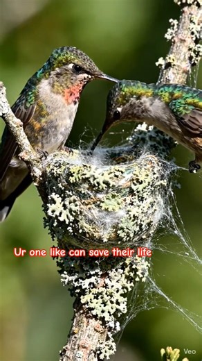 🐦 Tiny Hummingbird Builds a Magical Nest 🪺✨ | Nature’s Masterpiece