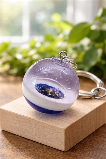 Flat Earth Keychain - Etsy
