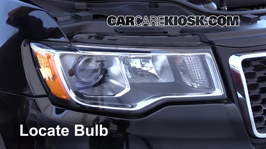 Headlight Bulb Replacement: 2017 Jeep Grand Cherokee Laredo 3.6L V6 FlexFuel