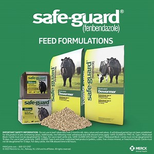 SAFE-GUARD is the only dewormer that can be given with feed or in-pasture and is the ideal way to keep your cattle protected. | Drovers