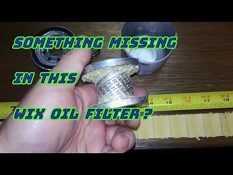 Wix Oil Filter Cut Open 57002