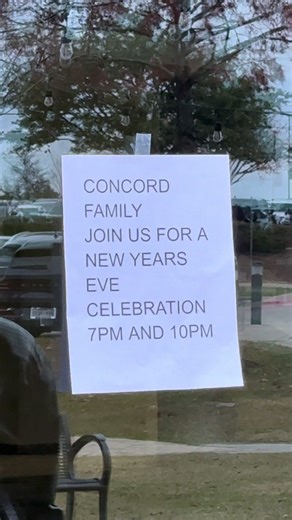 New Year’s Eve Celebration at Concord Church