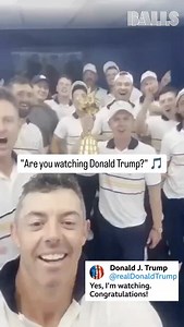 54K views · 1.2K reactions | Great work from Team Europe on and off the course this weekend!  Donald Trump replied to say congratulations | Balls.ie | Facebook