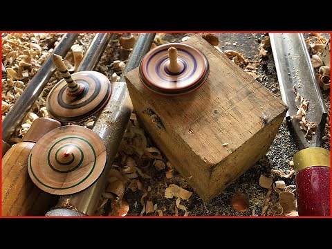 Making Spinning Tops on the Lathe