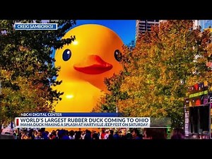 World’s largest rubber duck to waddle into Ohio this weekend