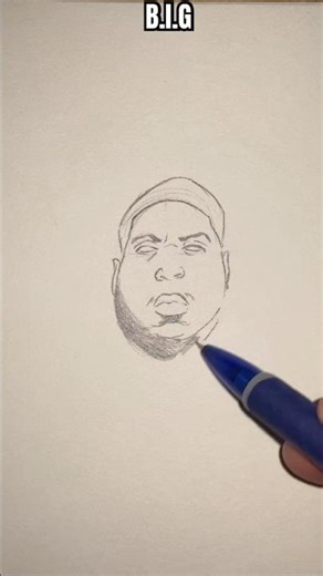 Drawing Bigee rapper #art#sketch#rap