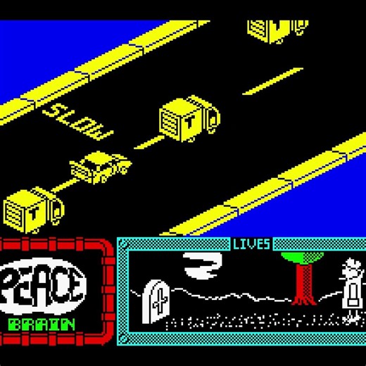Agent X in the Brain Drain Caper gameplay Spectrum 128K #4K #HQ #quality #remastered (1986) retro