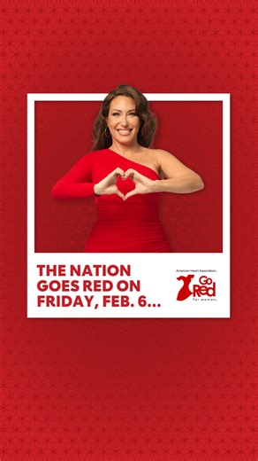 The nation goes RED for women's heart health on Friday, Feb. 6. #WearRedDay | Go Red for Women