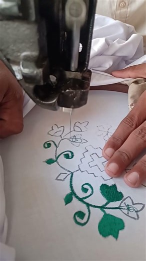 Latest Trendy Lace Border Embroidery Sewing Design | Full Tutorial