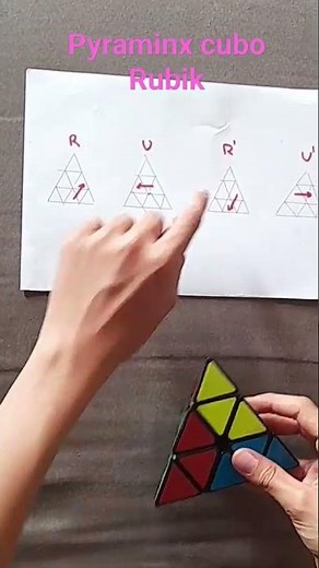 como armar un Pyraminx. algoritmo sencillo #rubikscube #rubik #pyraminxcube #pyraminx